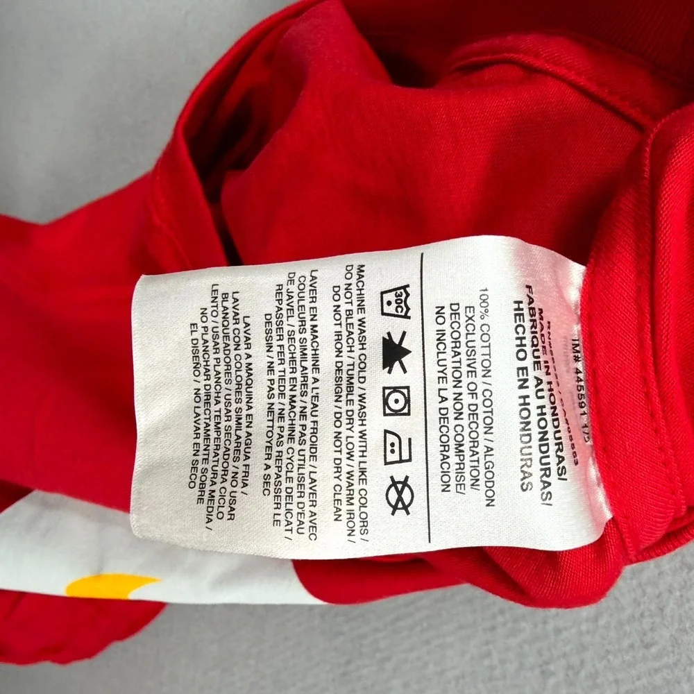 Nike Action Ribbon Icon T Shirt Mens XL Red Athletic‎ Skate Center Swoosh Crew